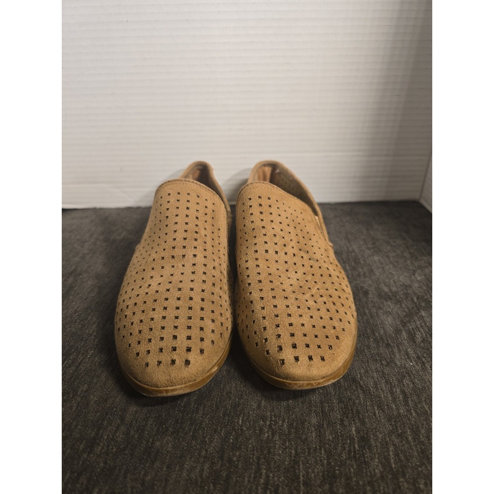 Carlos by Carlos Santana Shoes Womens 9 M Liam Loafer Flats Brown Perforated
